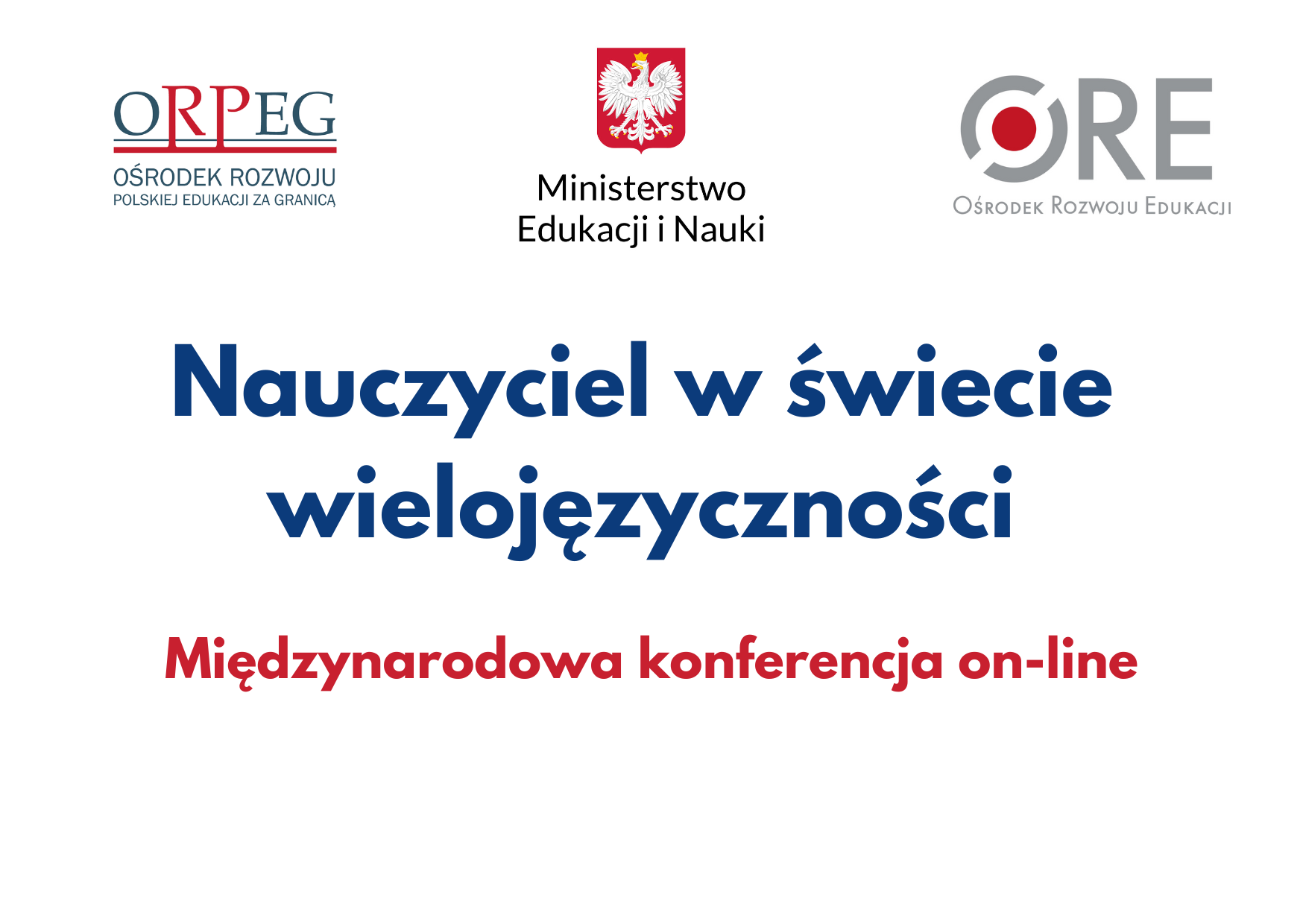 Nauczyciel w świecie wielojęzyczności - międzynarodowa konferencja on-line