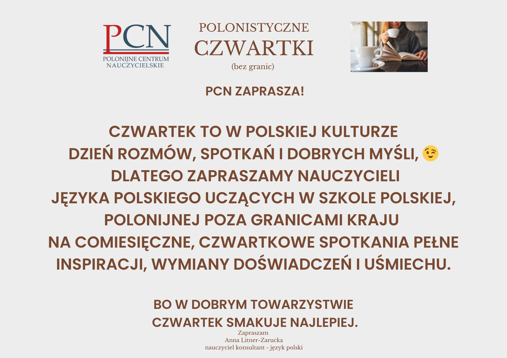 Polonistyczne czwartki (bez granic). V spotkanie polonistów.